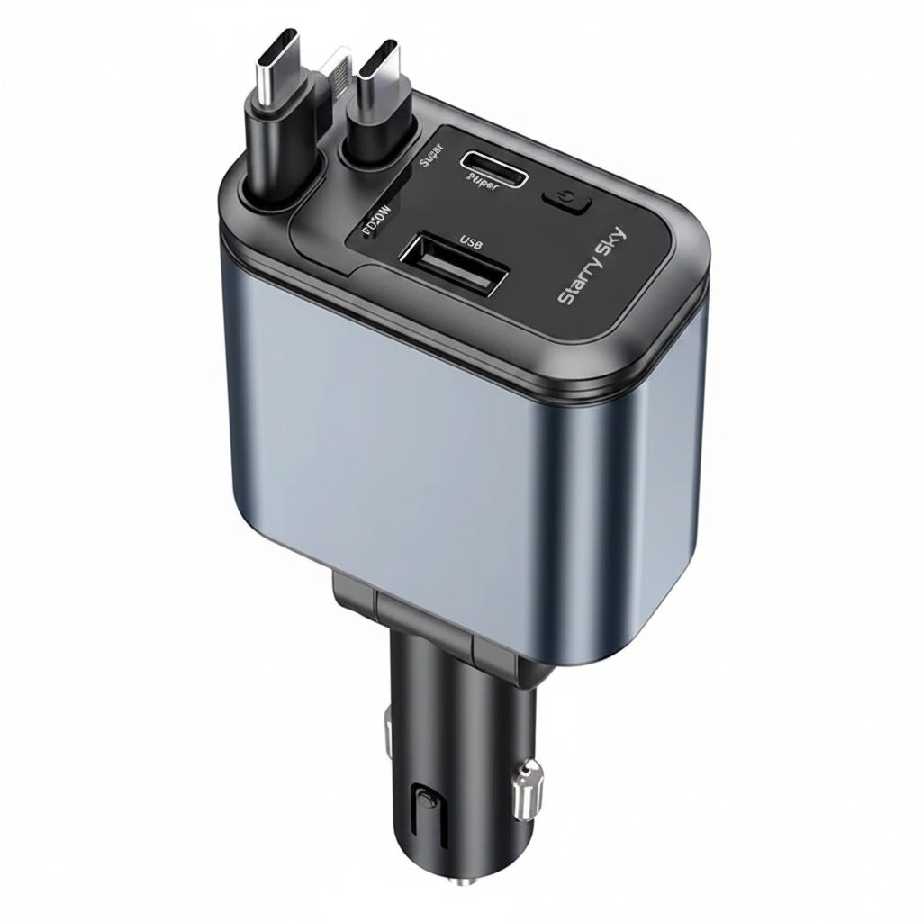 Chargeur compact rétractable