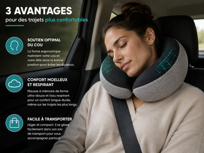Oreiller de Voyage Pliable – Confort Absolu